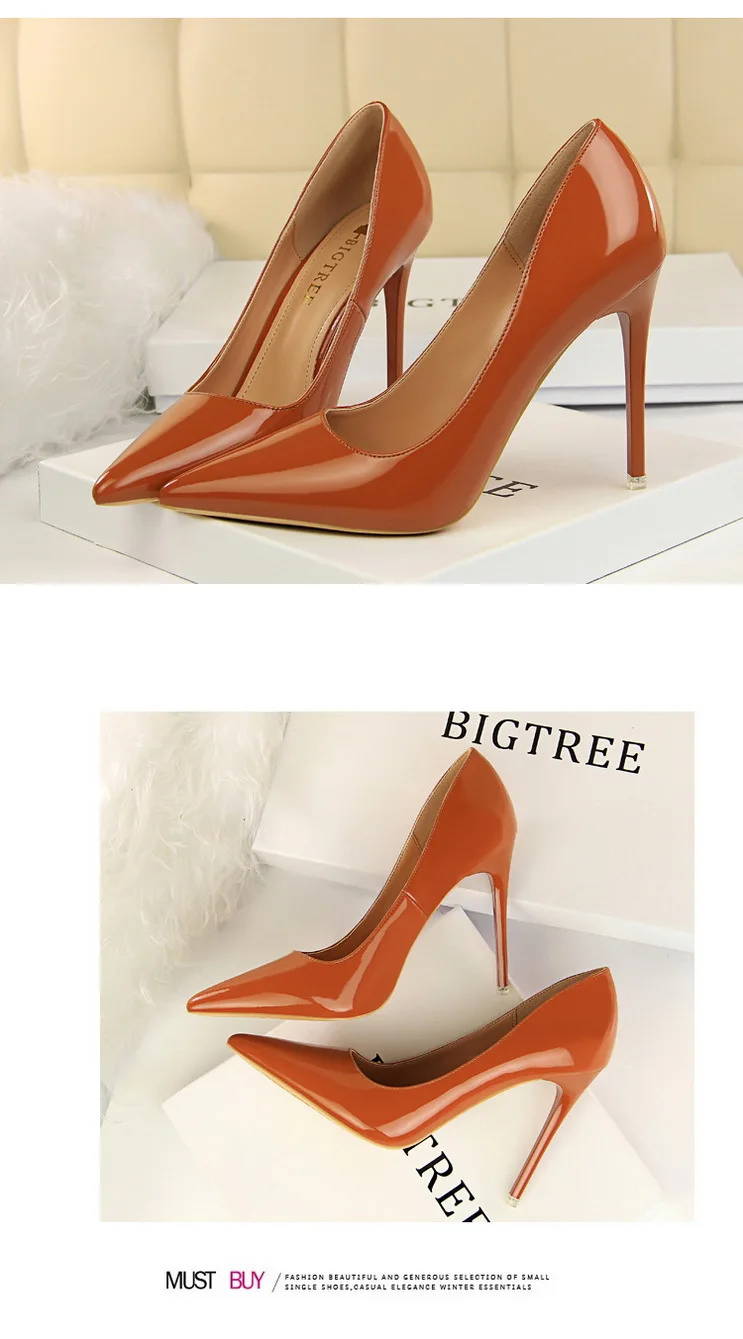 Shoes Patent Leather Shoes Woman Pumps High Heels Stiletto Heels 10.5 Cm Red Wedding Shoes Bridal Shoes Women Heels