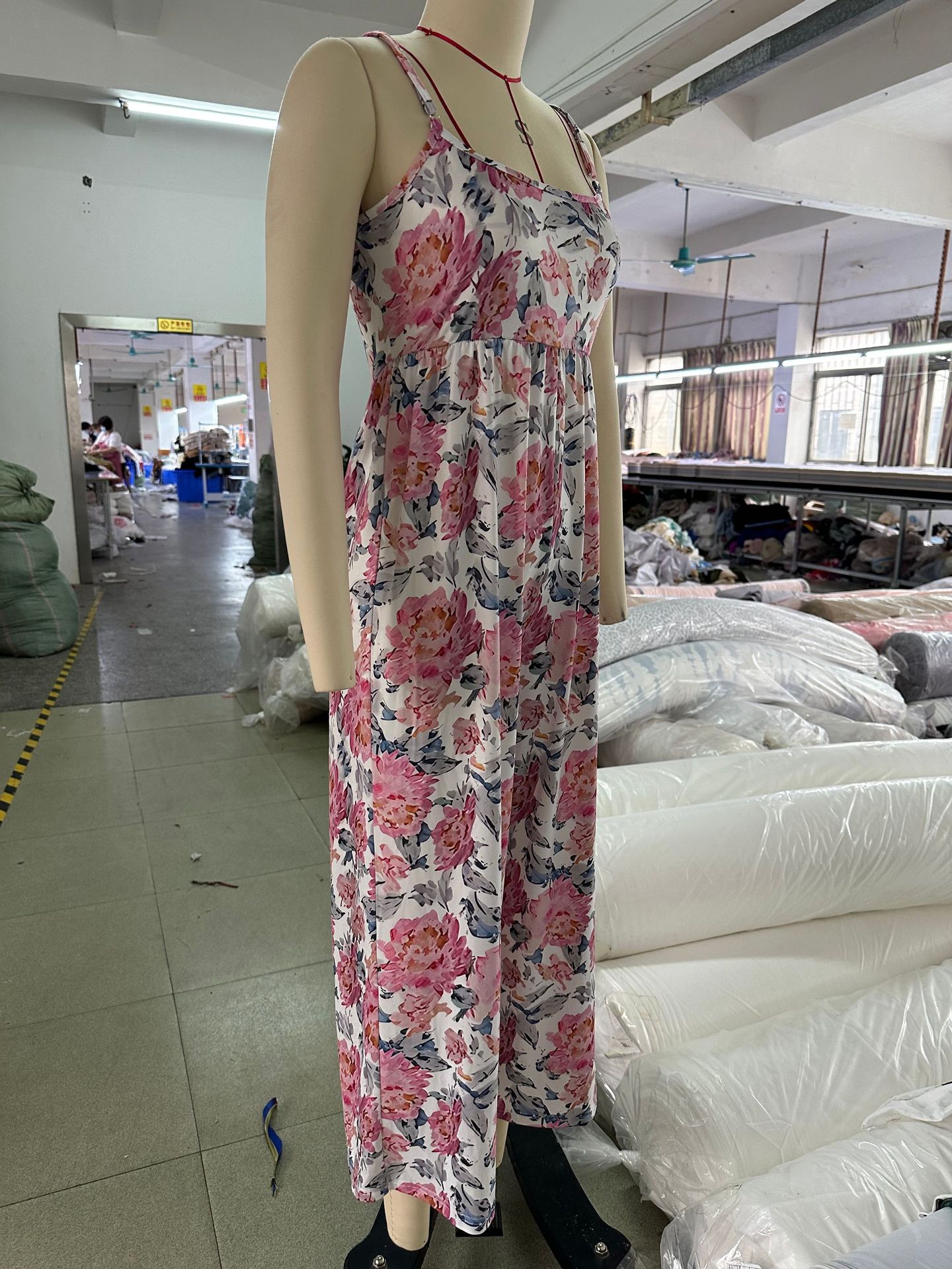 Summer High Waist Wide Leg Jumpsuit Women Floral Strap Backless Jumpsuit Women