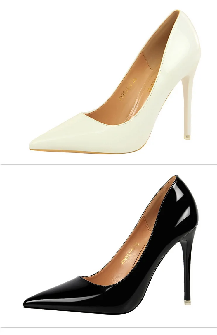 Shoes Patent Leather Shoes Woman Pumps High Heels Stiletto Heels 10.5 Cm Red Wedding Shoes Bridal Shoes Women Heels