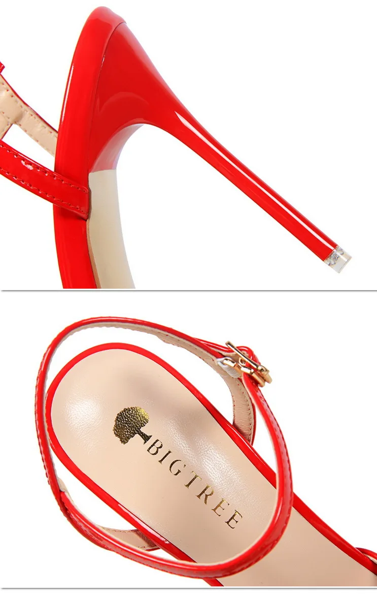 Shoes Fashion High Heels Shoes Patent Leather Woman Pumps Sexy Women Heels Blue Sliver Stiletto Heels Women Sandals