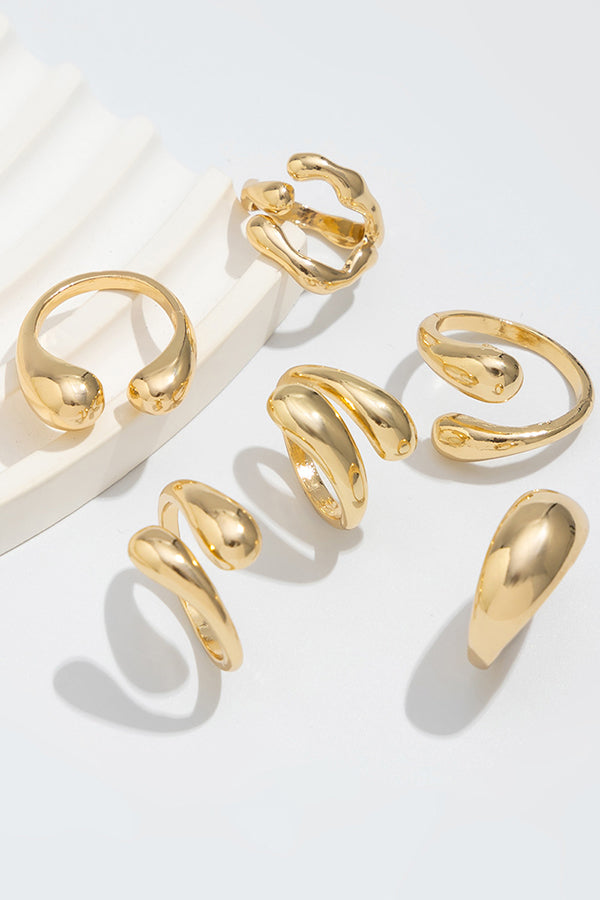 Geometric Cross Open Ring