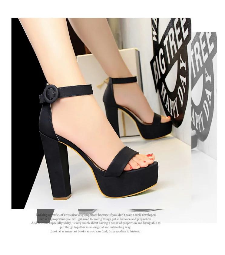 Elegant Sandals Women High Heels Pumps Super High Heel 13.5 Cm Sexy Women's Banquet Shoes Platform Heeled Sandals Summer