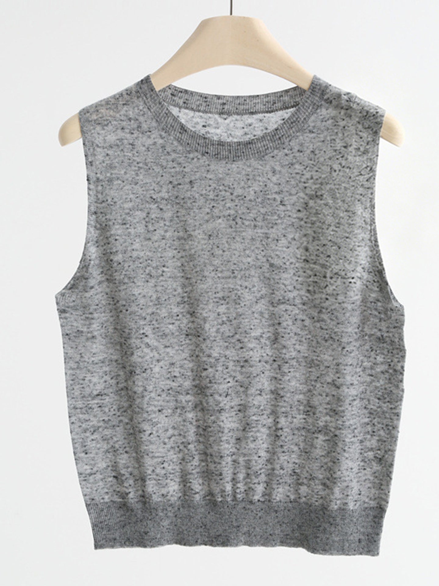 Soft And Cozy Fine Wool Basic Solid Color T-shirt