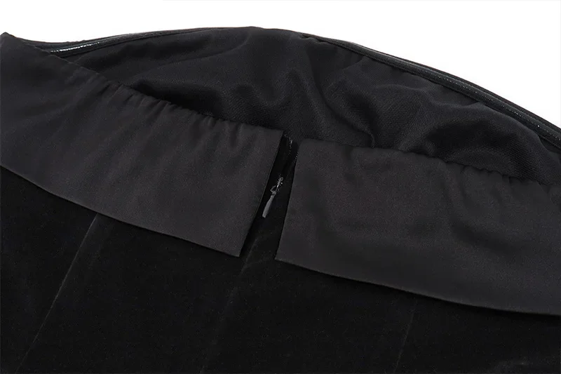 Black Backless Fashion Mini Dress For Women Patchwork Elegant Evening Partywear Fashion High Waist Dress Ladies Clothes