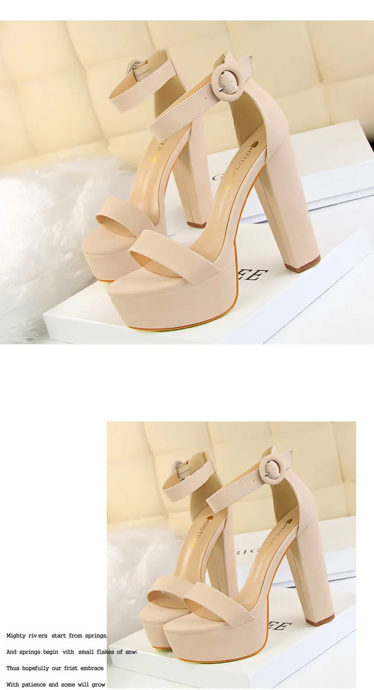 Elegant Sandals Women High Heels Pumps Super High Heel 13.5 Cm Sexy Women's Banquet Shoes Platform Heeled Sandals Summer