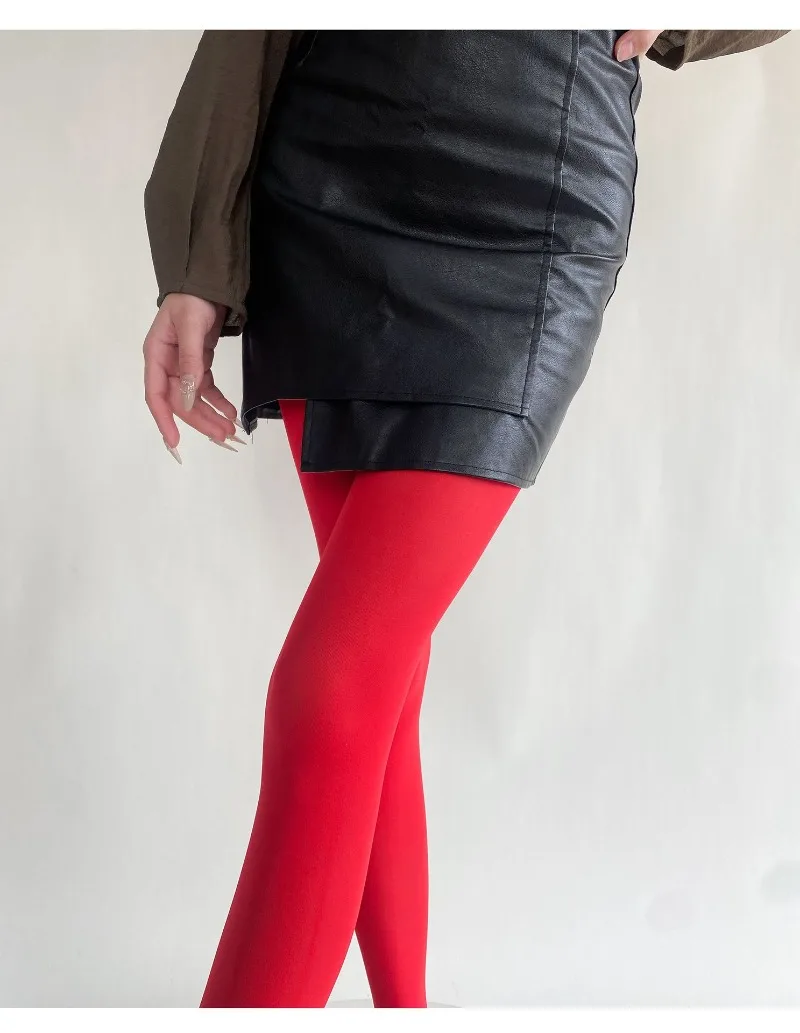 Tights Women Leggings Bodycon Sexy Red See Through Lingerie Femme Pantyhose Summer New Slim Lace Stockings Woman Lingerie