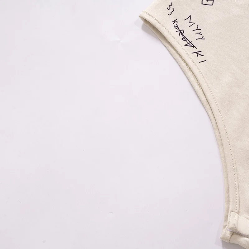 Bodycon Sexy Bodysuit Lingerie Letters Printing Crop Tops Women Y2k Clothes Long Sleeve One-pieces Body Feminino Skinny Bustier