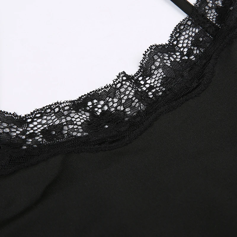 Lace Trim Skinny Sexy Slip Rompers Women's Playsuit