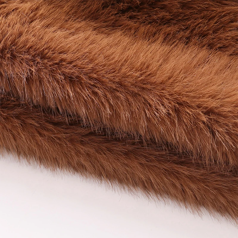 Chic Ins Blogger Brand Fashion Fake Fox Fur Jacket Coat Women Winter Luxury Design Big Collar Fur Coats Cool Girls Overcoat