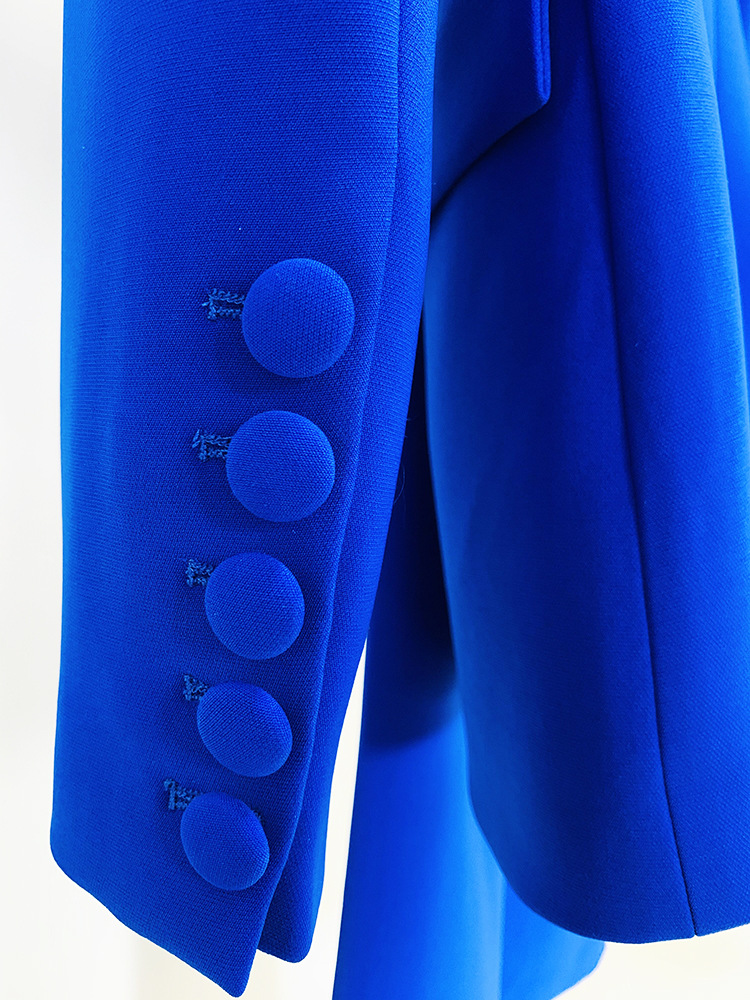 Star Business Wear One Button Cloth Cover Mid Length Suit Bell Bottom Pants Suit Two Piece Suit