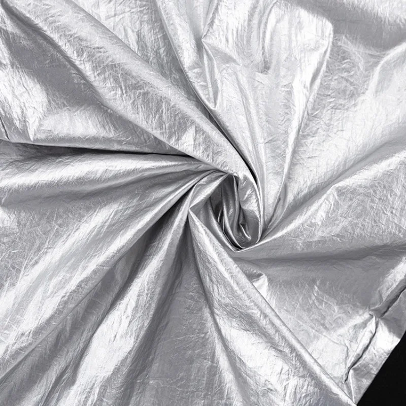 PU Silver Women Pants Autumn Winter High Waist Casual Loose Wide Leg Pant Femme Party Club Fashion Streetwear Woman 2025