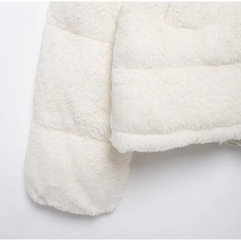 Winter Lamb Wool Zipper Women's Coat Thick Warm Plush Long Sleeve Stand Collar Loose Coat Female Lady Causal Fleece Outwear