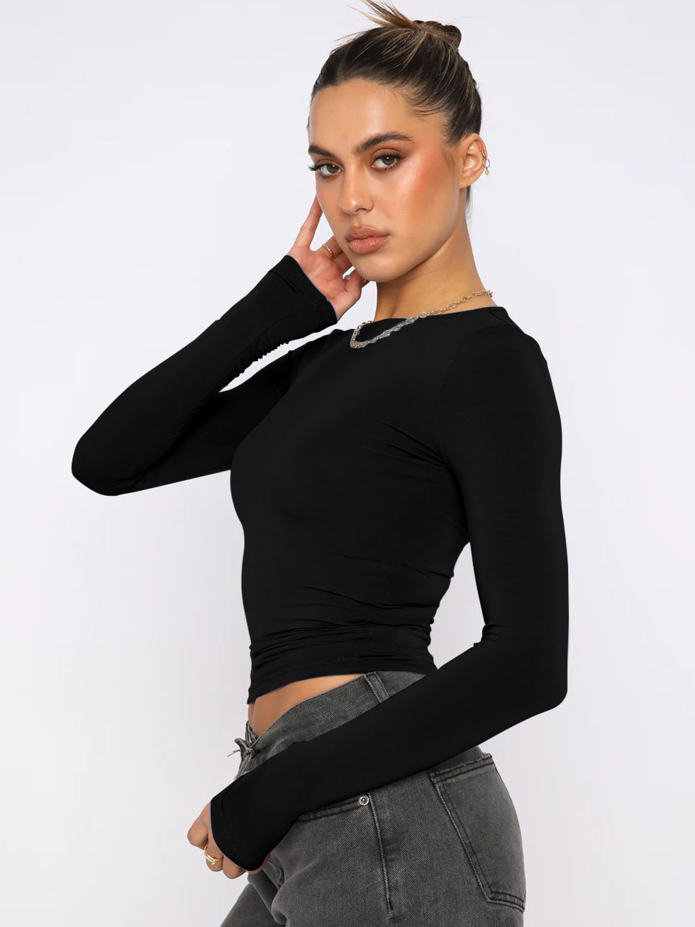 Y2g Tight Casual Long Sleeve Breathable Base Shirt Outer Wear Moisture Wicking T shirt