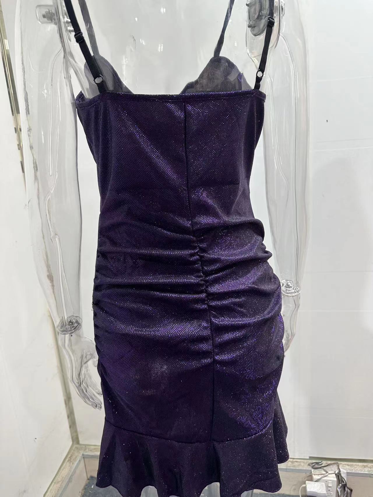 Spring Sexy Women Clothing Elegant Evening Dress High Waist Sleeveless Slim Fit Tube Top Short Dress
