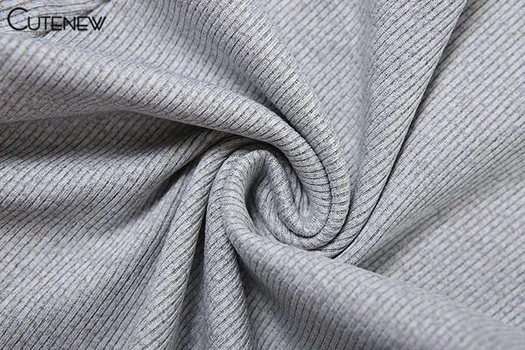 Casual Ribbed Women Playsuits Fashion Solid Autumn Full Sleeve Crew Neck Stretch Slim Rompers Female Gym Track One Piece