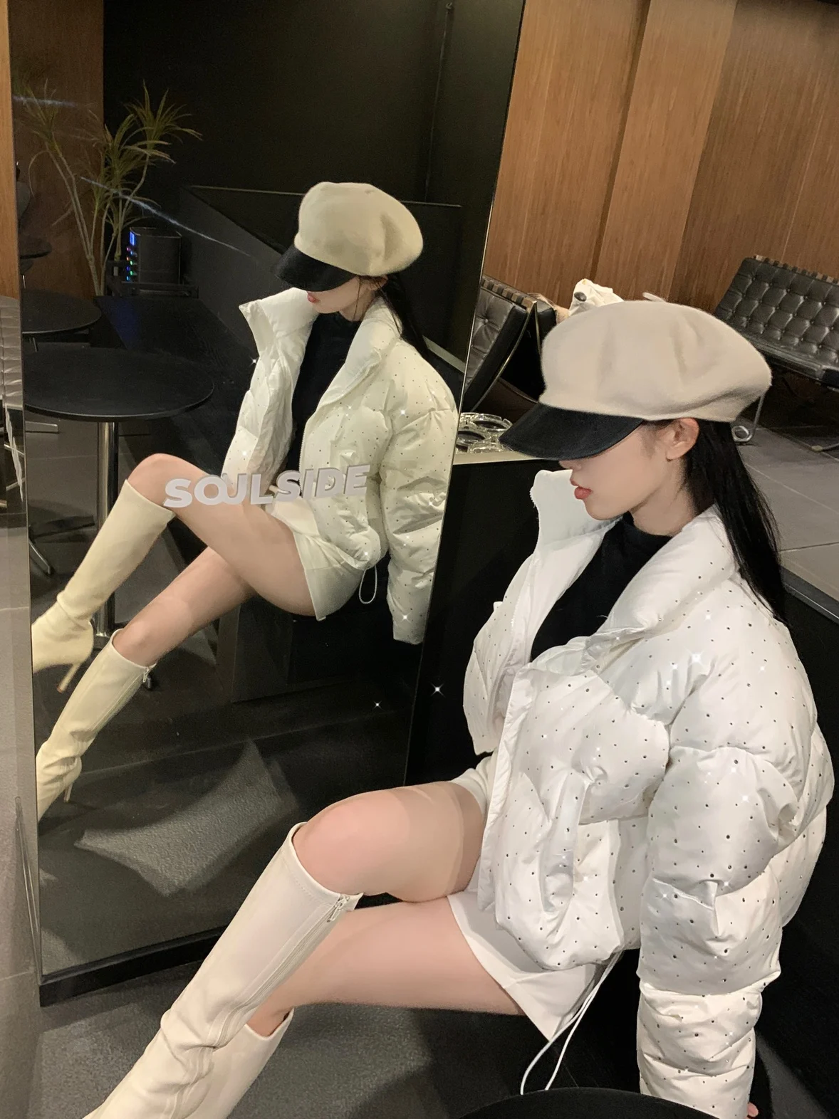 Women Autumn Winter Puffer Jacket New Short Parkas Coat Korean Fashion Stand Collar Bread Jacket Solid Outerwear