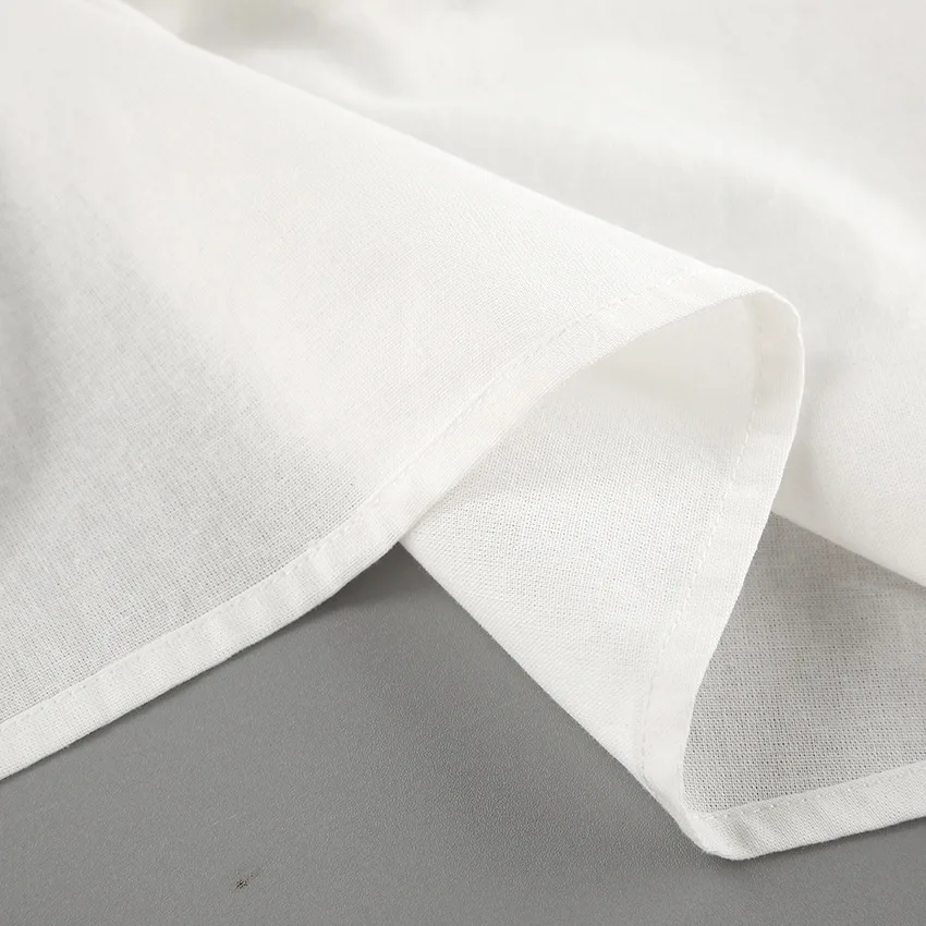 Fashion White Cotton Linen Hollow Out Lace Up Top And Short Pants Suit Women's Loose Top Casual Splice Sets Lady Summer