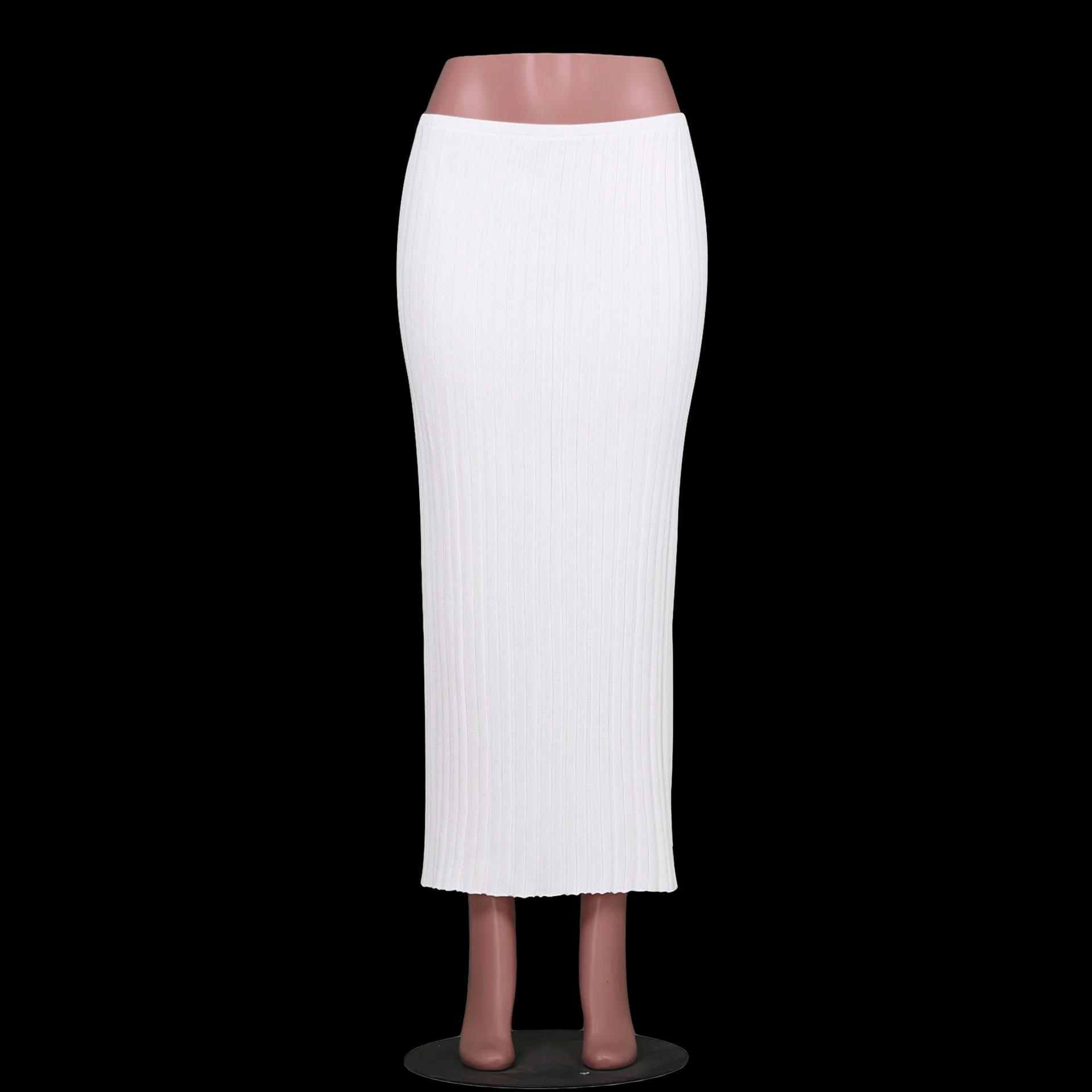 Summer Knit Long Skirt Women Sexy Holiday Party Beach Cove-Up Midi Skirts Dropped Waist See Through Wrap White Maxi Skirt