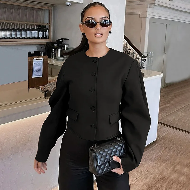 Fashion Cardigan Skirt Two Pieces Set Female Button Long Sleeve Top Slim Solid Mini Skirt Chic Matching Set Autumn Casual