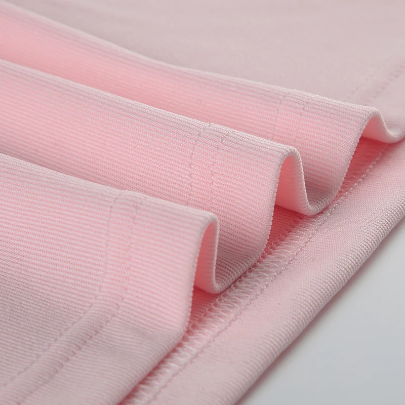 Pink Sweet Basic Slim Long Sleeve Tees Top T Shirts Women Cross Tie Lace Patchwork Cute Japanese Kawaii Y2K Clothes