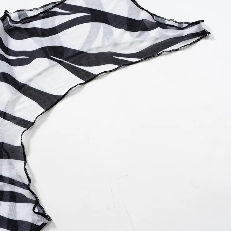 Bodycon Long Dresses For Women Beach Style Backless Vestidos De Mujer Hollow Out Sexy Robe Femme _t�� Y2k Clothes Zebra Print