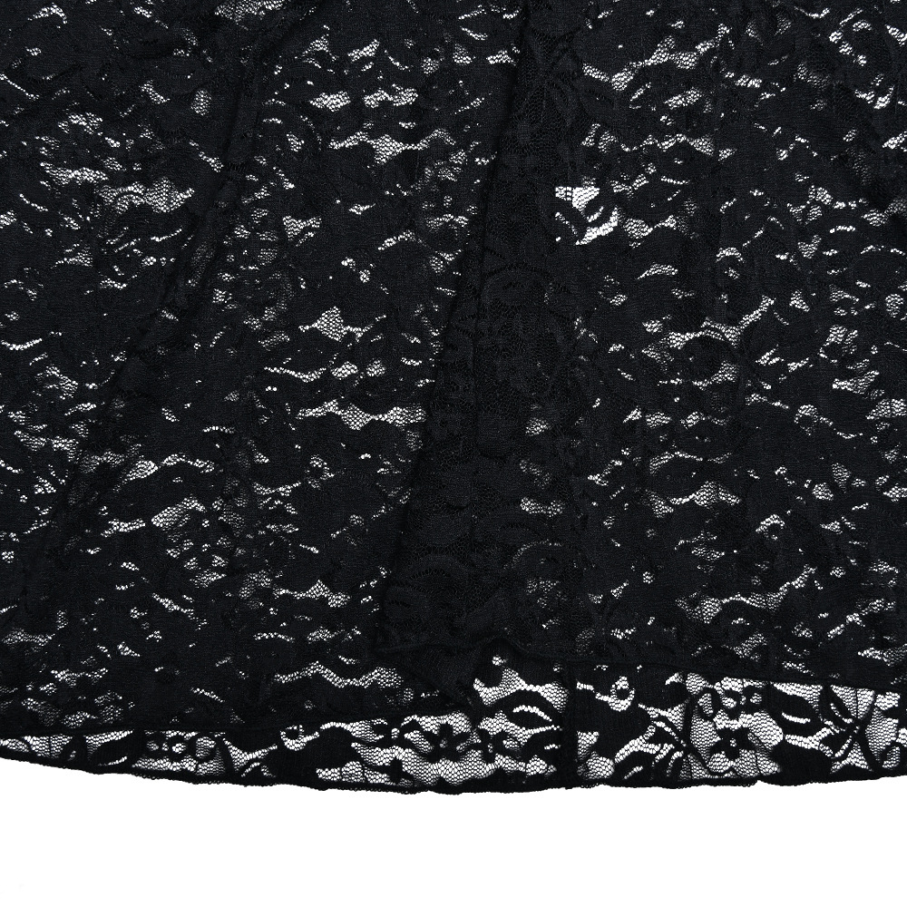 Lace See Through Two Piece Women Sexy Sexy All Match High Waist with Straps Long Skirt Set