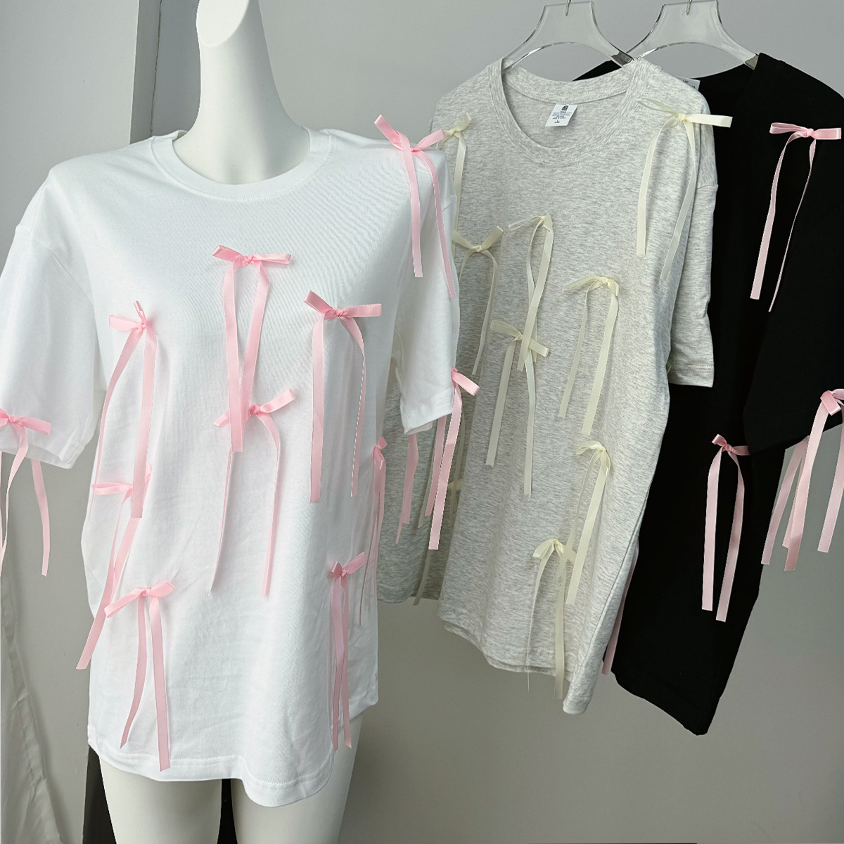 Summer Long Tassel Short Sleeved T shirt Women Casual Loose Cotton Top