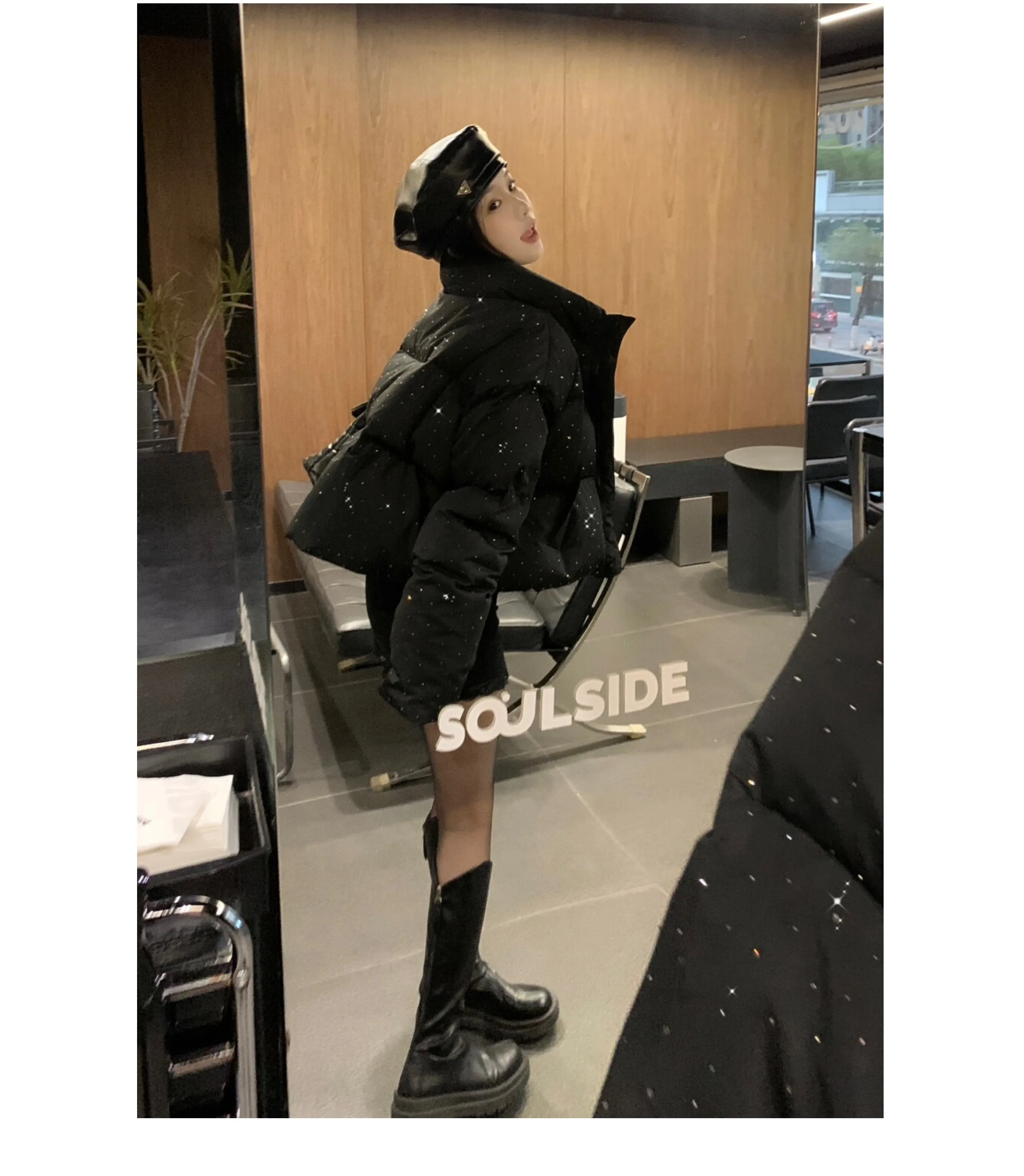 Women Autumn Winter Puffer Jacket New Short Parkas Coat Korean Fashion Stand Collar Bread Jacket Solid Outerwear