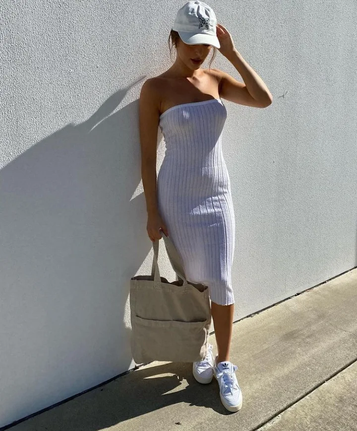 Summer Knit Long Skirt Women Sexy Holiday Party Beach Cove-Up Midi Skirts Dropped Waist See Through Wrap White Maxi Skirt