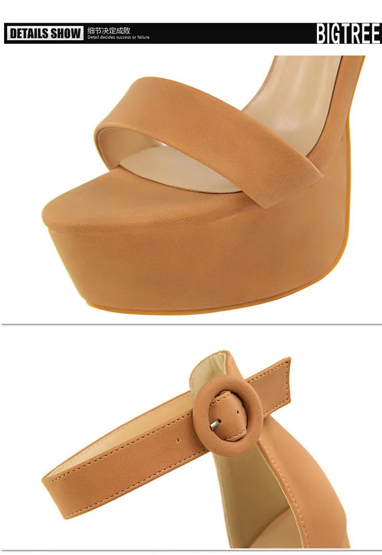 Elegant Sandals Women High Heels Pumps Super High Heel 13.5 Cm Sexy Women's Banquet Shoes Platform Heeled Sandals Summer