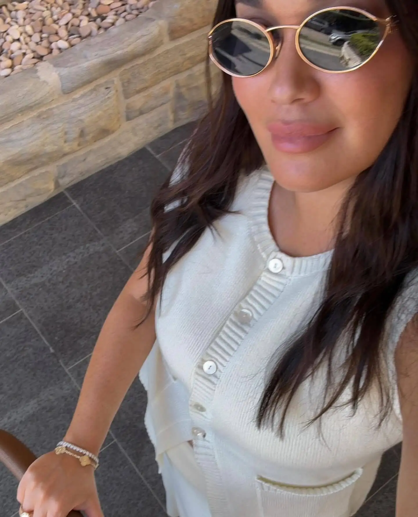 Elegant Knitted Slim Skirt Suit Women's Suit 2 Fashion Solid Color High Waist Slit Vest Casual Sleeveless Long Skirt Suit