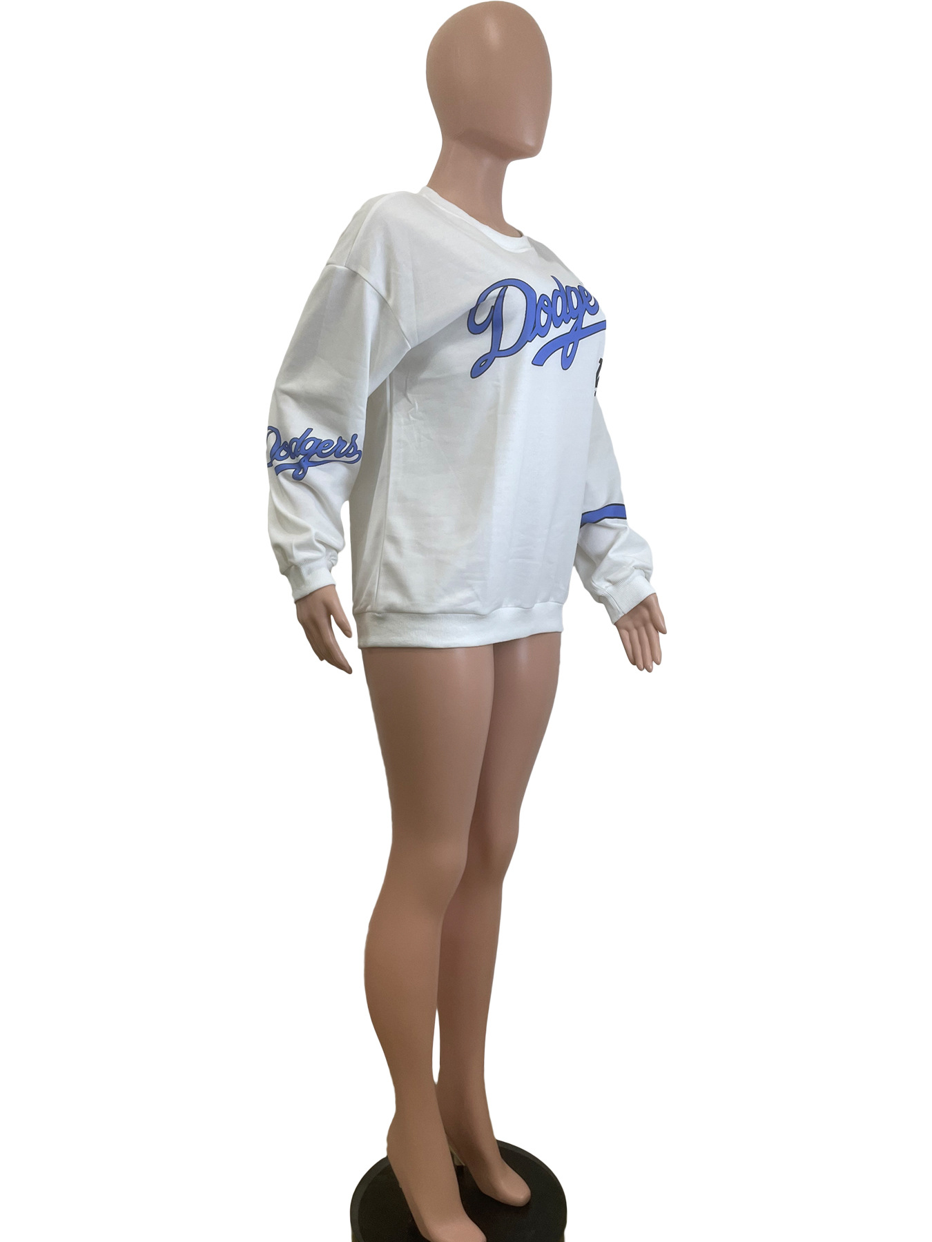 Women Clothing Letter Graphic Printing Casual Long Sleeve Sweatshirt
