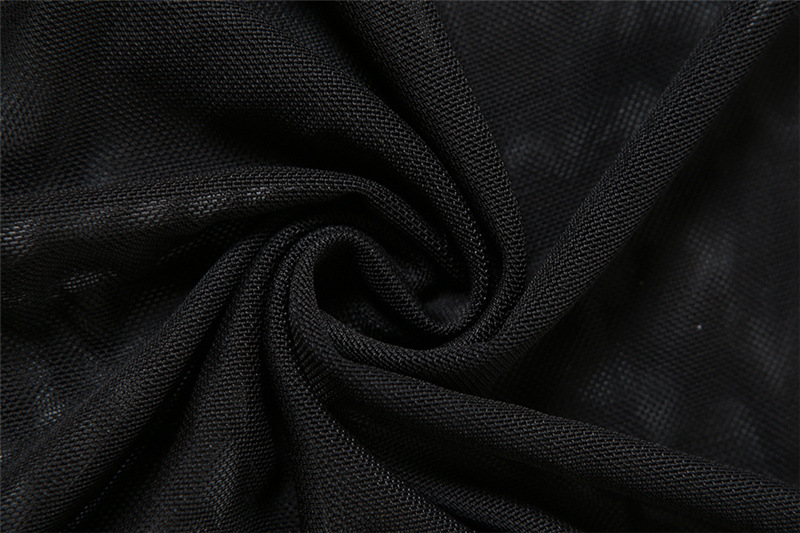 Autumn Women Clothing Sexy Sleeveless Mesh Stitching High Waist Slim Maxi Skirt Sets