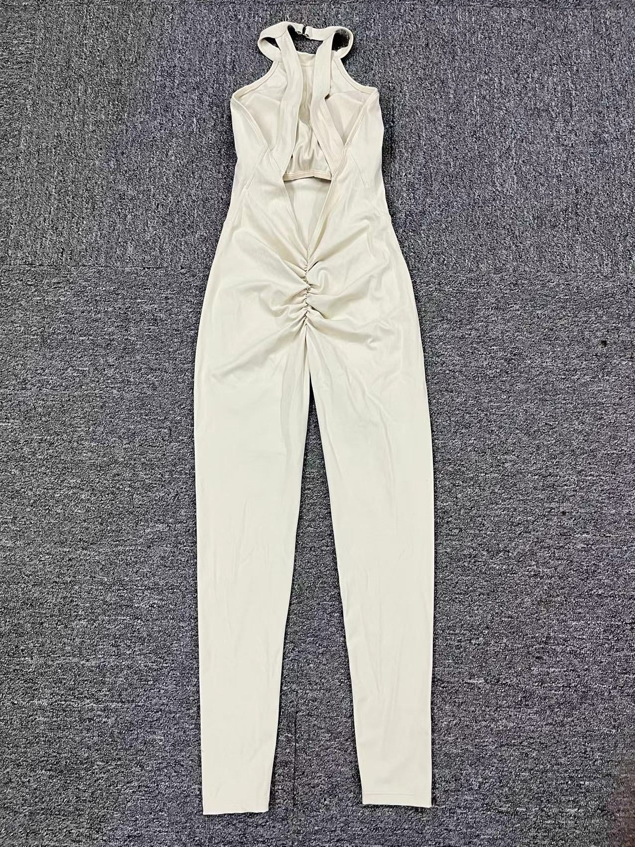 Back Buckle Yoga Jumpsuit Women Peach Hip Backless Sports Quick Drying One Piece Fitness Jumpsuit