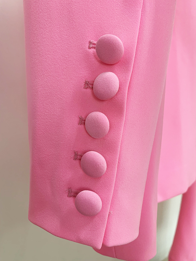 Star Business Wear One Button Cloth Cover Mid Length Suit Skinny Pants Suit Two Piece Suit