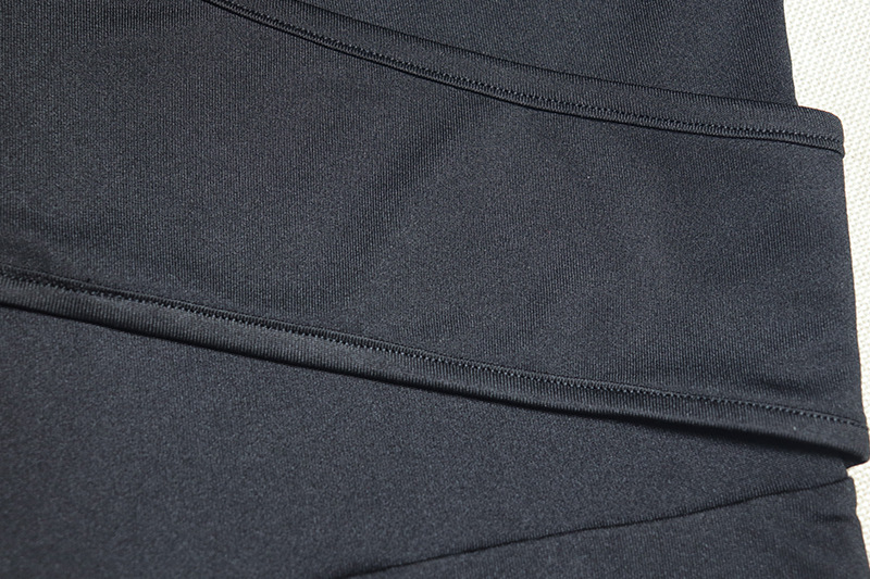 Elegant Women Wear Tight Fitting Solid Color Micro Elastic Jumpsuit Long Sleeved Trousers Hollow Out Cutout Mid Waist Thin Jumpsuit