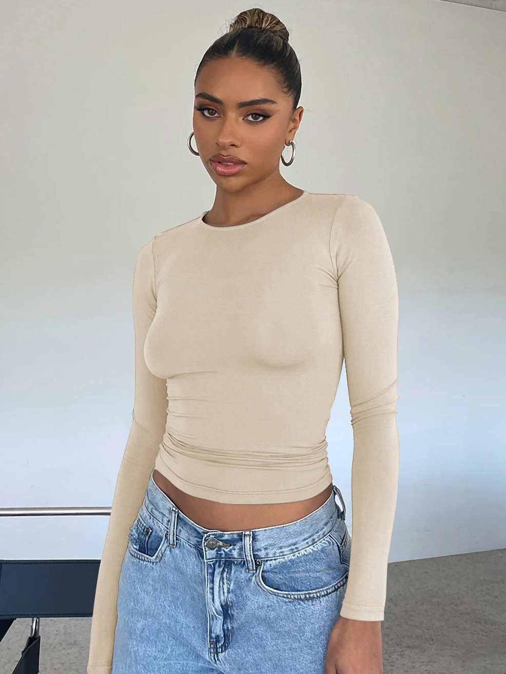 Y2g Tight Casual Long Sleeve Breathable Base Shirt Outer Wear Moisture Wicking T shirt