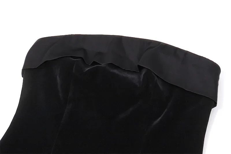 Black Backless Fashion Mini Dress For Women Patchwork Elegant Evening Partywear Fashion High Waist Dress Ladies Clothes
