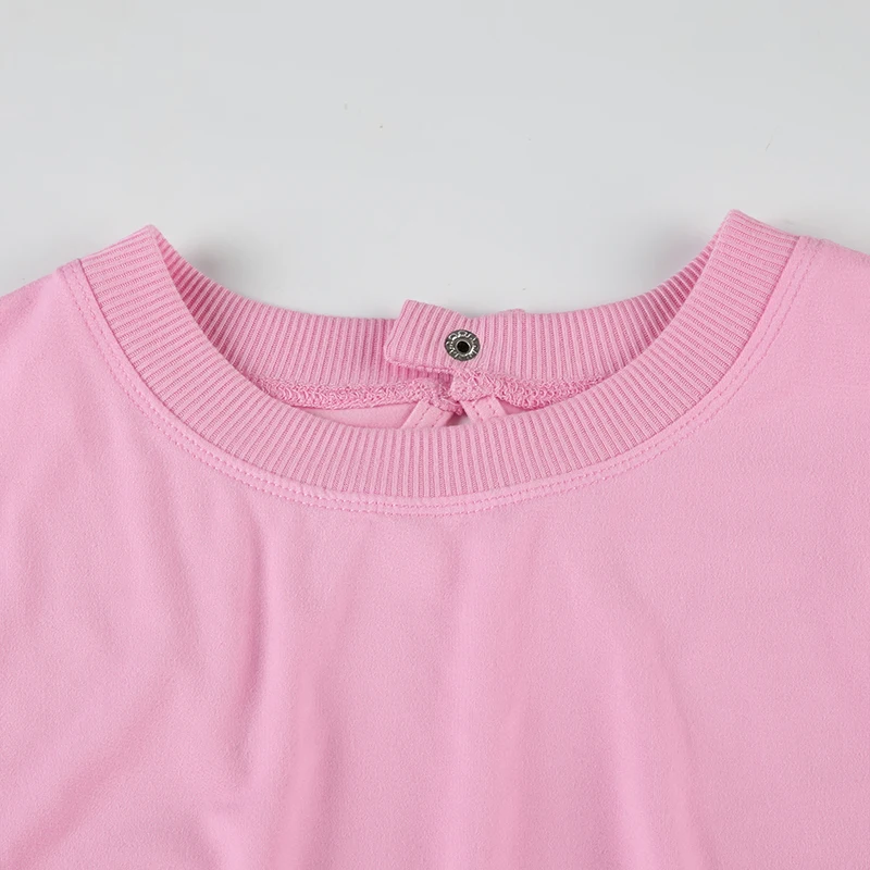 Hollow Out Back Sleeveless Boho Blouse Rompers Womens O Neck Solid Simple Casual Summer Vacation Beach Playsuits Pink