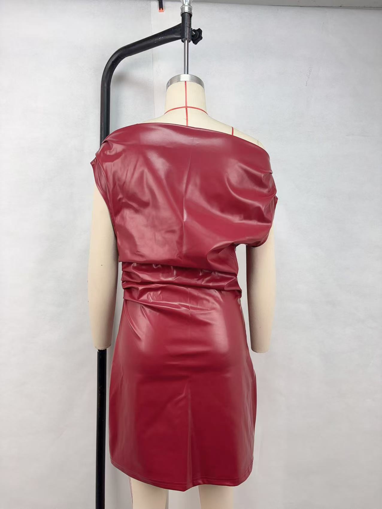 Crossbody Sheath Dress Women Clothing Sexy Nightclub Dress