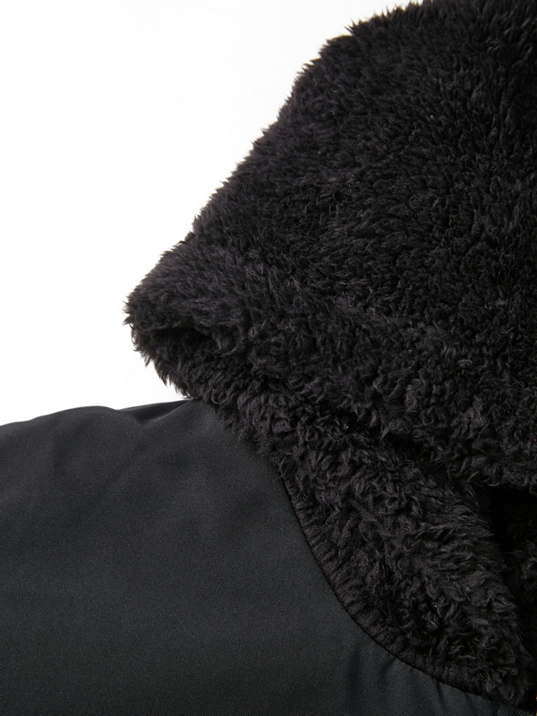 Reversible Oversize Fleece Hooded Jacket