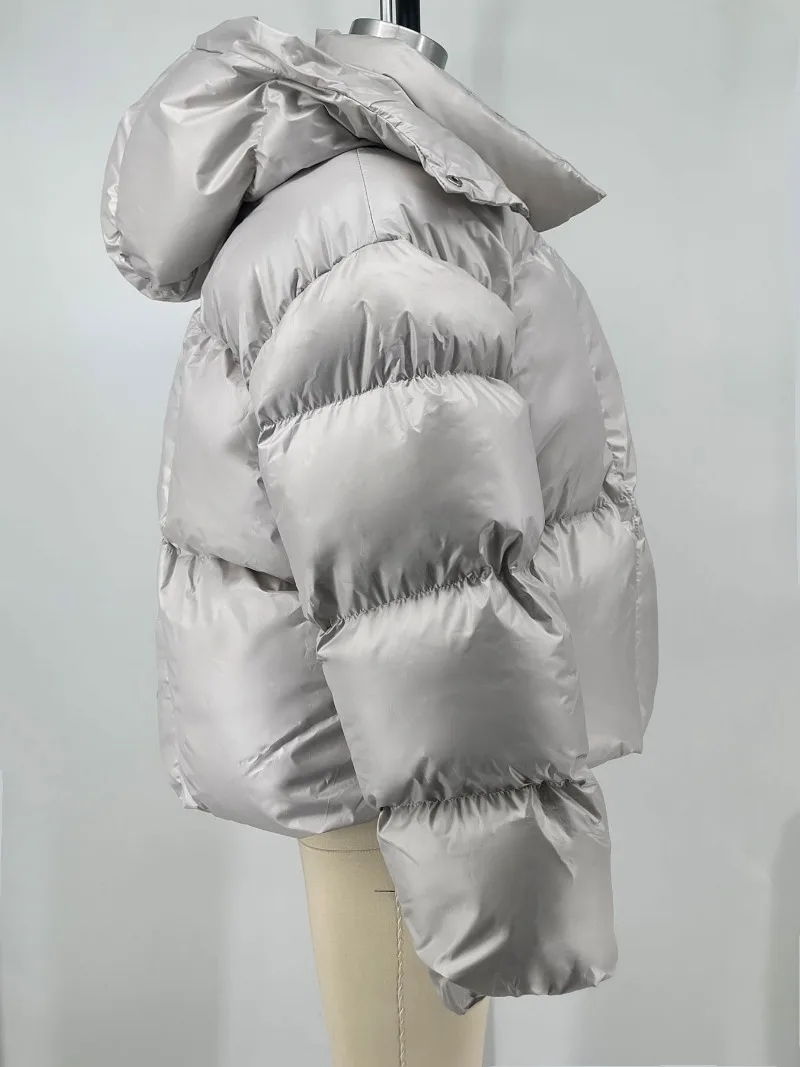 Thick Parkas Long Sleeve Top Women Autumn Winter Warm Coat Women's Street Fashion Hoodies Woman Cotton-padded Jacket 2025