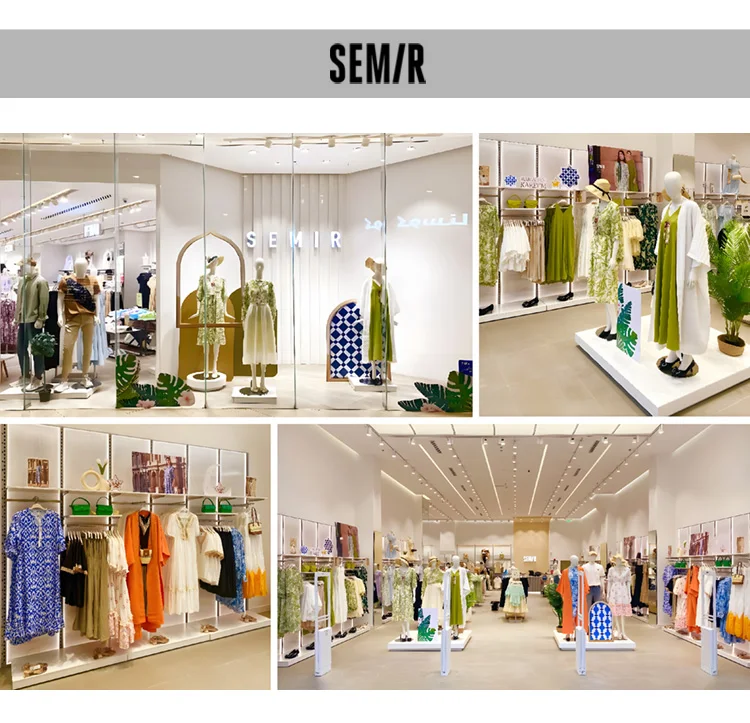 Dress Women Pure Cotton Puff Sleeves Dress Summer New Color-Block Large Lapel Mid-Length Dress College Style