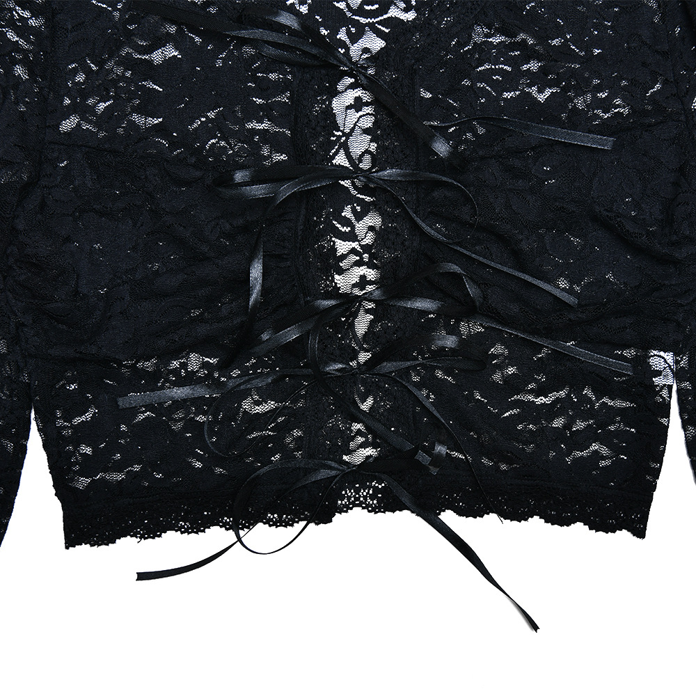 Lace See Through Two Piece Women Sexy Sexy All Match High Waist with Straps Long Skirt Set
