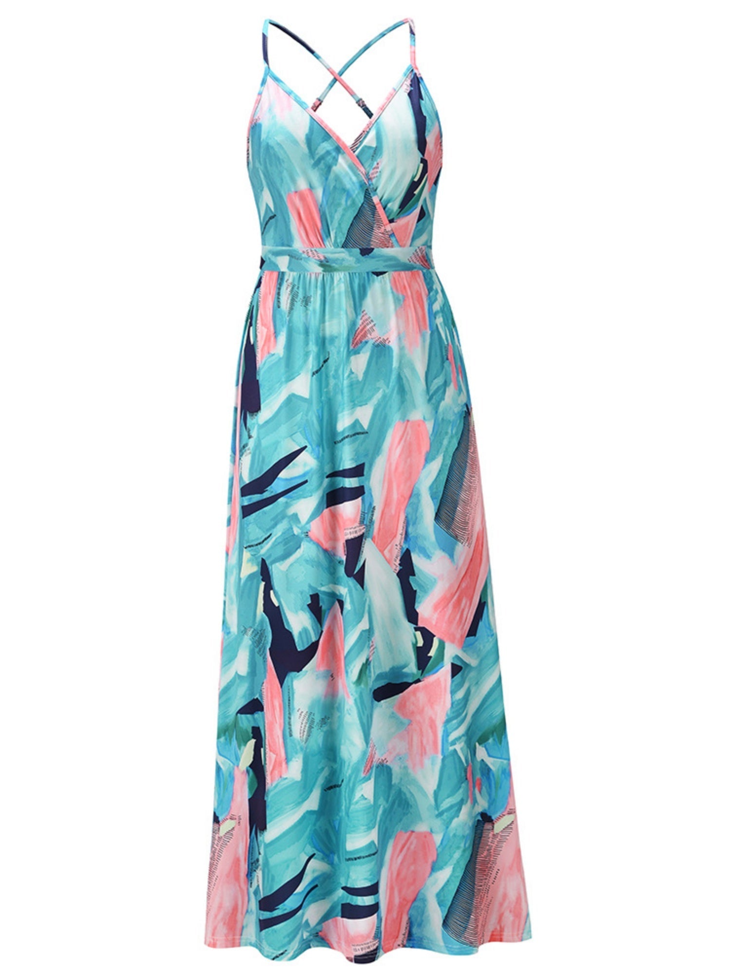 Floral Print Bohemia Camisoles Maxi Dresses