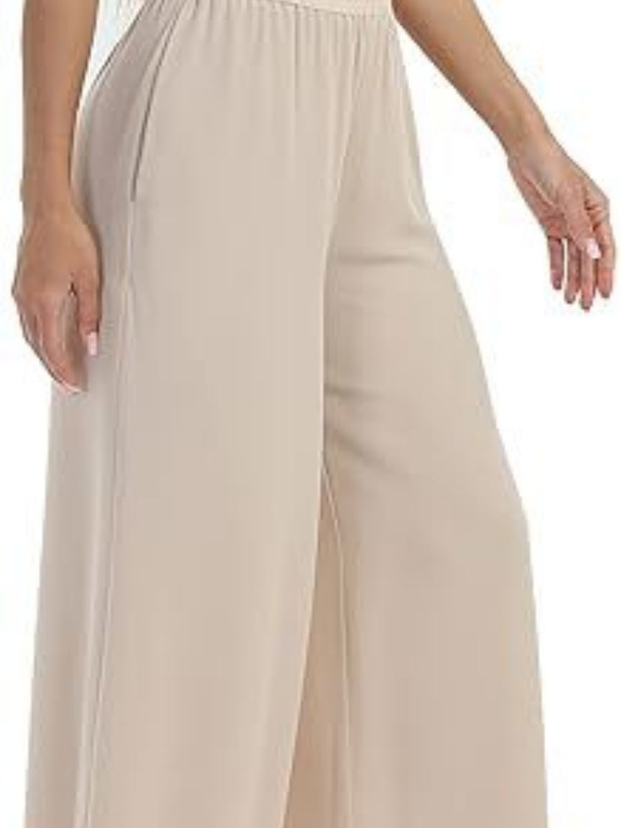 Leisure Chiffon Wide-leg Pants Loose-fit Pants