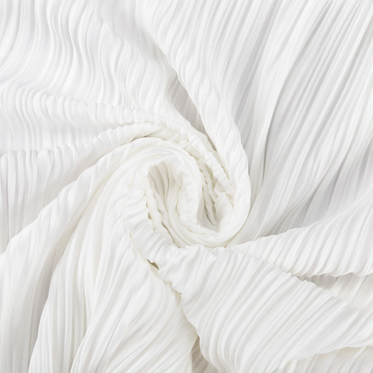 Halter Sexy Backless Sleeveless Vest White Pleated High Waist Wide Leg Pants Suit for Women textured