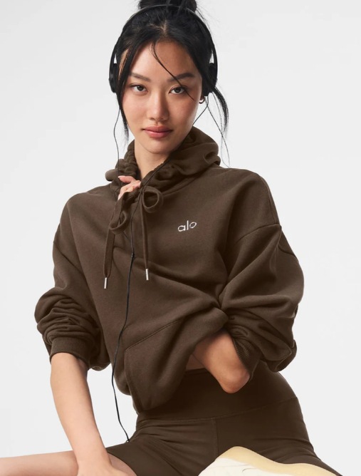 Autumn Winter Sports Hoodie 3D Emboridery Label Loose Women Warm Hoodie Sets