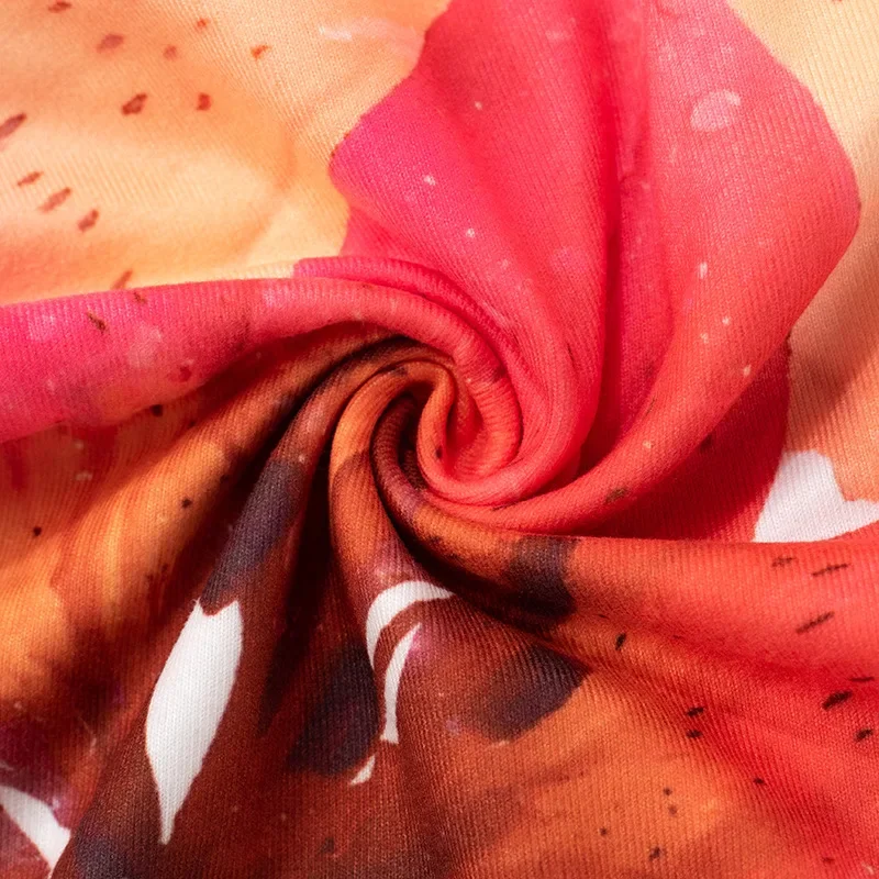 Sexy Floral Print Bustier Short Strapless Top One-Piece Sleeveless Slim-Fit Fashion Tops For Women Casual Neckless Y2k Bra Top