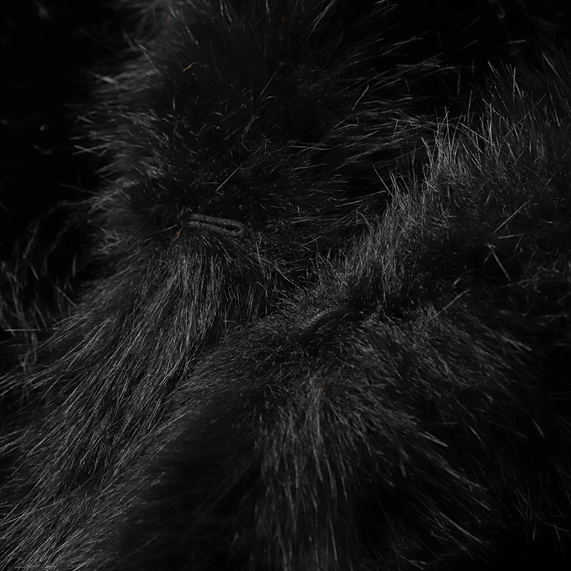 Street Fashion Shawl Collar Faux Fox Fur Coat Women Winter Cool Girls Black Short Fur Jacket Vintage Chic Overcoat